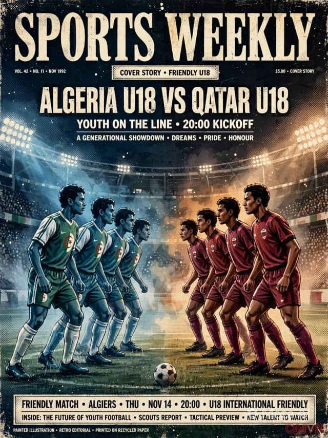 Algeria U18 - Qatar U18, giao hữu quốc tế: hai đại diện dự FIFA U17 World Cup 2026 tăng tốc chuẩn bị, chủ nhà Qatar thử sức trước Bắc Phi