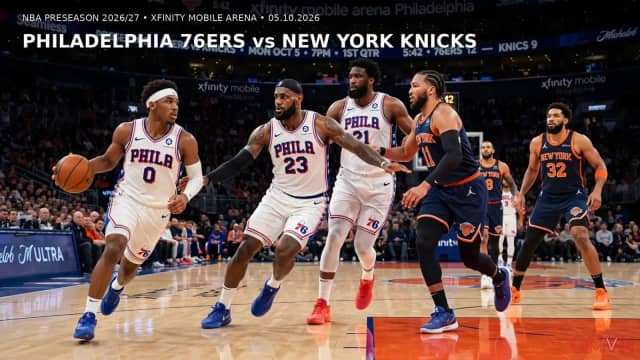Philadelphia 76ers tiếp New York Knicks ở trận mở màn tiền mùa giải: LeBron James và Jaylen Brown ra mắt, đối đầu nhà vô địch từng quét sạch Sixers