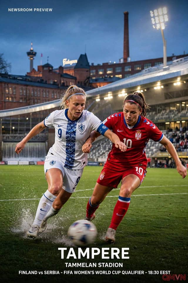 Phần Lan nữ đấu Serbia nữ ở lượt đi play-off World Cup 2027: Đội chủ nhà đang thăng hoa tìm cách đòi nợ đối thủ khó chịu tại Tampere