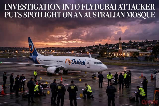 Điều tra vụ tấn công trên chuyến bay FlyDubai hướng sự chú ý vào một trung tâm Hồi giáo ở Melbourne, Australia
