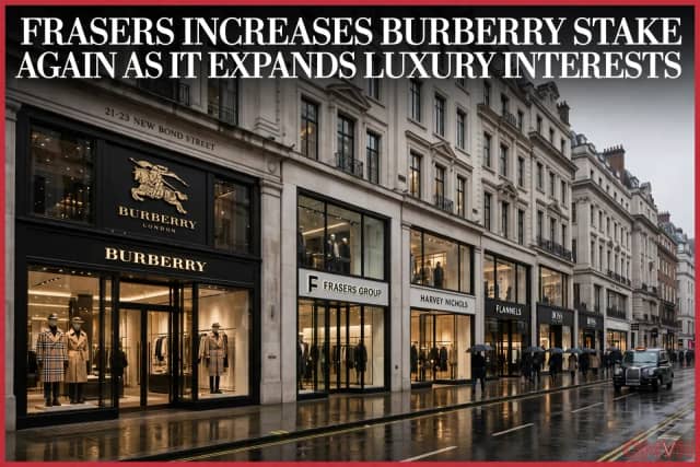 Tập đoàn Frasers của tỷ phú Mike Ashley tiếp tục nâng cổ phần tại Burberry lên 7,42%, tham vọng xa xỉ ngày càng lộ rõ