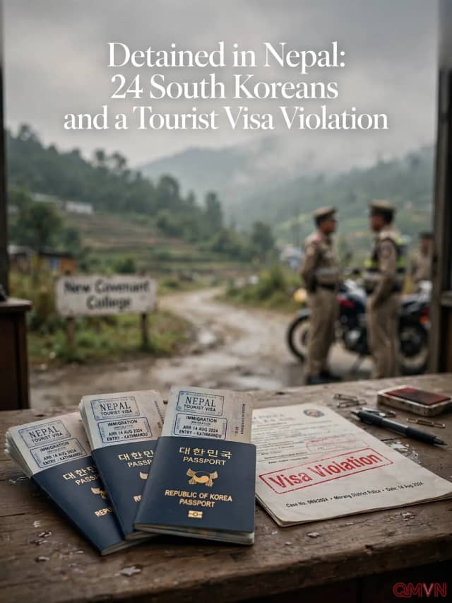 Cảnh sát Nepal bắt giữ hai mươi tư công dân Hàn Quốc do vi phạm thị thực du lịch tham gia hoạt động tôn giáo