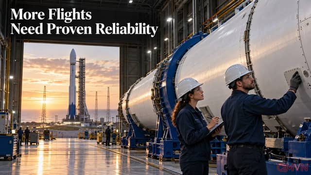 Blue Origin muốn New Glenn bay nhiều lần mỗi tuần nhưng độ tin cậy vẫn là phép thử trước mắt