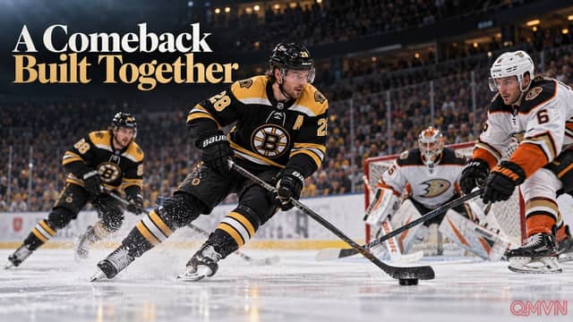 Lindholm giúp Bruins ngược dòng trước Ducks tại Mỹ trong đêm những đóng góp thầm lặng được ghi nhận