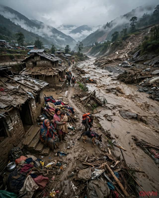 Nepal sắp nhận khoản chi 20 triệu USD đầu tiên trong lịch sử từ quỹ tổn thất và thiệt hại khí hậu Liên Hợp Quốc sau thảm họa lũ quét