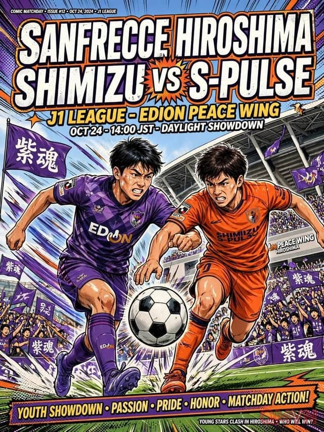 Sanfrecce Hiroshima quyết đấu Shimizu S-Pulse trong trận cầu rực lửa cạnh tranh ngôi vương tại vòng 35 giải VĐQG Nhật Bản