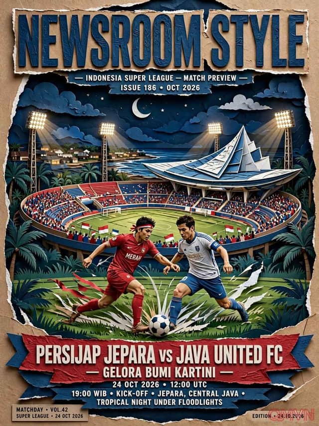 Persijap Jepara quyết chiến Java United FC trong trận cầu rực lửa giải cứu khởi đầu mùa giải tại VĐQG Indonesia