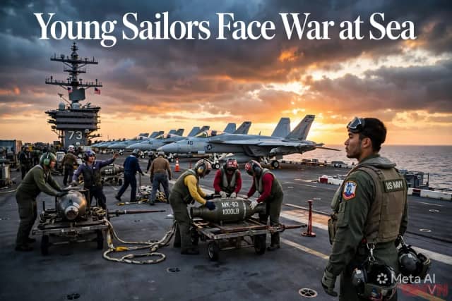 Trên tàu sân bay USS George Washington: những thủy thủ Mỹ tuổi đôi mươi học cách trưởng thành giữa cuộc chiến với Iran