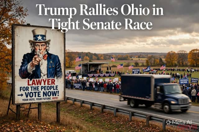Ông Trump vận động tại Ohio, nơi đảng Cộng hòa chật vật giữ ghế Thượng viện trước cựu thượng nghị sĩ Sherrod Brown giữa nỗi lo giá cả