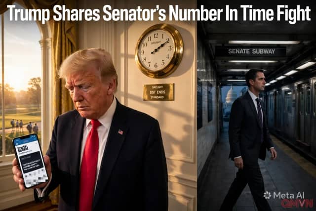 Ông Trump công khai số điện thoại của Thượng nghị sĩ Tom Cotton trong cuộc khẩu chiến về việc áp dụng giờ mùa hè vĩnh viễn ở Mỹ