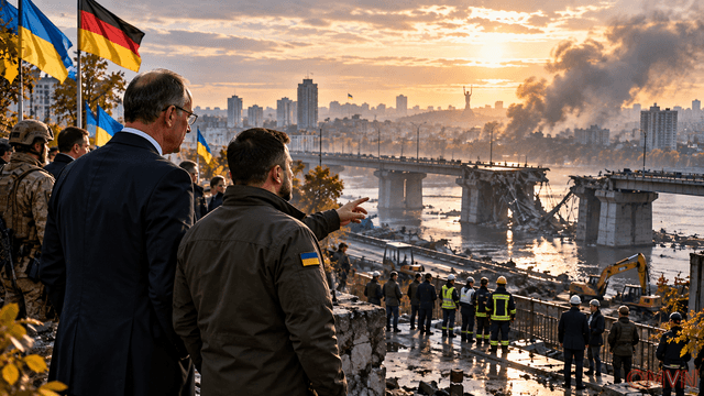 Thủ tướng Đức bất ngờ đến Kyiv giữa làn sóng không kích, cam kết hỗ trợ Ukraine giữ vững phòng tuyến trước mùa đông