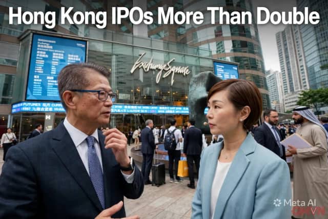 Vốn huy động qua IPO tại Hồng Kông tăng hơn gấp đôi lên 388 tỷ đô la Hồng Kông trong 9 tháng, vượt cả năm 2025
