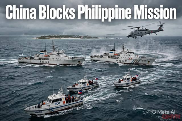 Philippines tố tàu hải cảnh và trực thăng hải quân Trung Quốc cản trở chiến dịch truy bắt tàu đánh cá bằng thuốc nổ gần đảo Thị Tứ