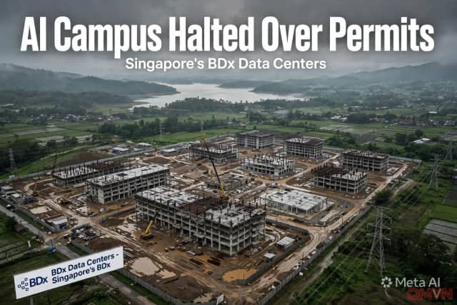 Indonesia dừng xây trung tâm dữ liệu AI 640MW của BDx gần hồ chứa nước then chốt của Jakarta, doanh nghiệp Singapore vẫn giữ mục tiêu 2027