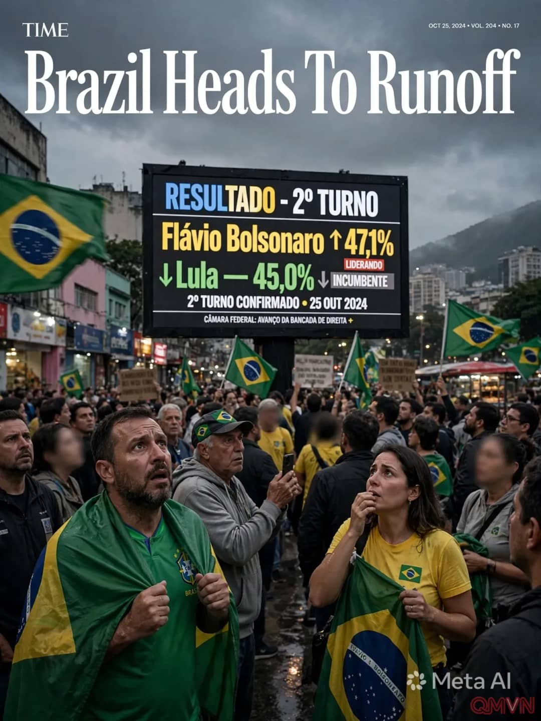 Cánh hữu Brazil thắng lớn ở vòng một, Flávio Bolsonaro dẫn trước Lula trước cuộc đối đầu quyết định ngày 25/10