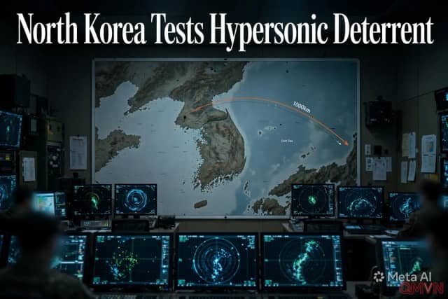 Triều Tiên Thử Nghiệm Tên Lửa Siêu Vượt Âm Dưới Sự Chỉ Đạo Của Kim Jong Un Giữa Căng Thẳng Bán Đảo Leo Thang