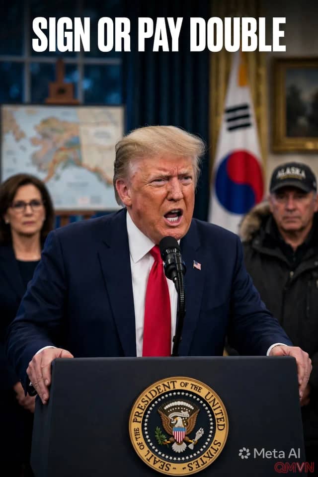 Trump dọa “tính gấp đôi” nếu Hàn Quốc không ký dự án LNG Alaska 54 tỷ USD: khi lời công bố đi trước chữ ký