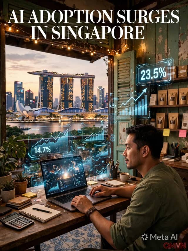 Singapore: gần một phần tư doanh nghiệp đã dùng AI, kinh tế số vượt 144 tỷ SGD và chiếm gần một phần năm GDP