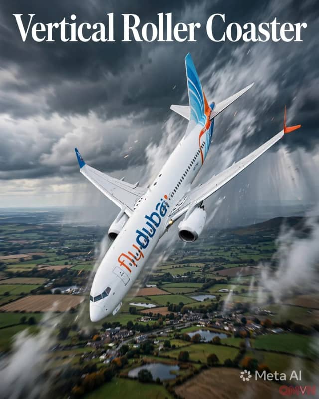 Chuyên gia mô phỏng cú lao dốc kinh hoàng của máy bay flydubai tựa như tàu lượn siêu tốc thẳng đứng