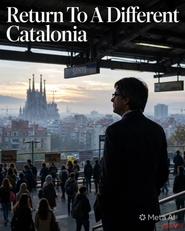 Cựu thủ lĩnh ly khai Carles Puigdemont chuẩn bị trở về một xứ Catalonia đã hoàn toàn đổi thay sau chín năm lưu vong