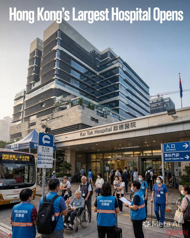 Bệnh viện Kai Tak mở cửa: bệnh viện công sẽ lớn nhất Hong Kong tiếp nhận gần 300 bệnh nhân trong ngày đầu