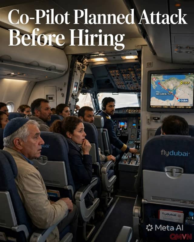 Kế hoạch tấn công tự sát kiểu 11/9 bị vạch trần: Phi công phụ Flydubai mưu toan đâm máy bay xuống sân bay Ben Gurion