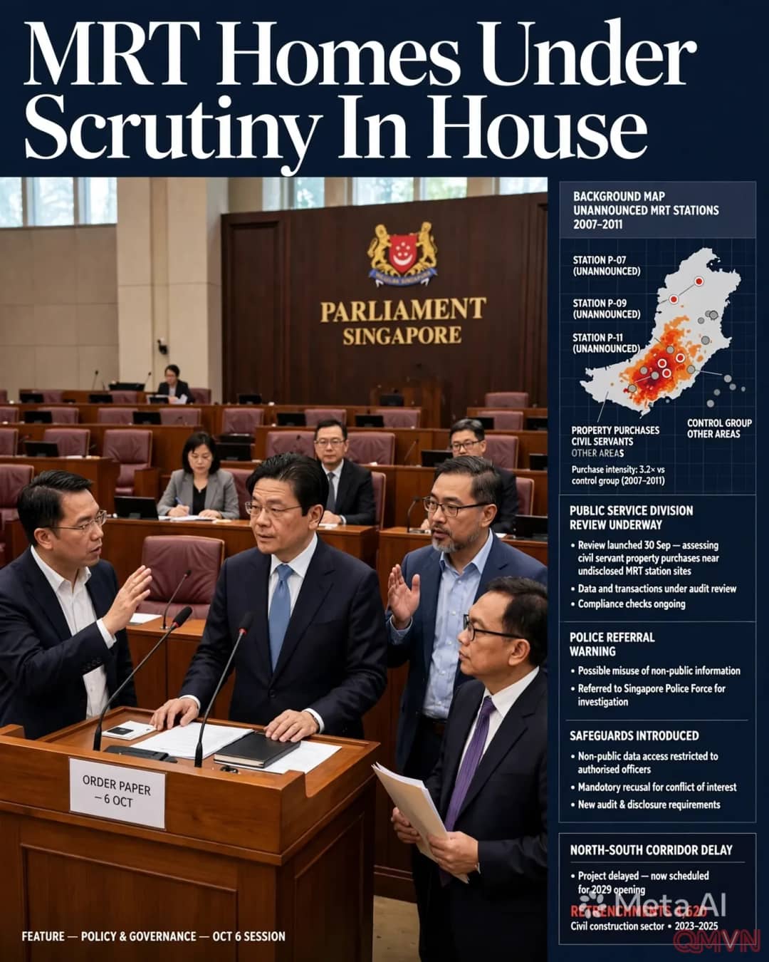 Nghi vấn giao dịch nội gián đất đai của công chức làm nóng nghị trường Singapore: Bài kiểm tra liêm chính và kỷ trị trong quy hoạch đô thị