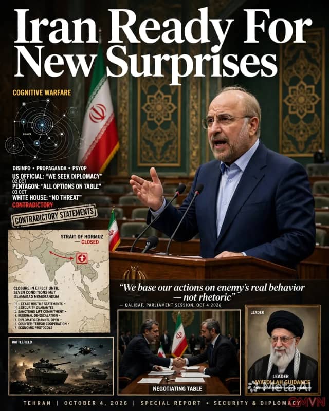 Thế trận răn đe trên eo biển Hormuz: Iran tuyên bố sẵn sàng giáng đòn bất ngờ và kiên quyết gắn đàm phán với thực địa