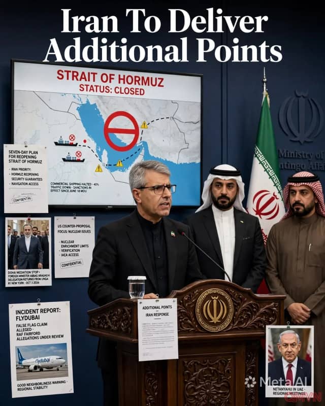 Bàn cờ ngoại giao nghẹt thở quanh eo biển Hormuz: Iran chuẩn bị phản hồi đề xuất đối ứng của Mỹ và bác bỏ cáo buộc vụ Flydubai