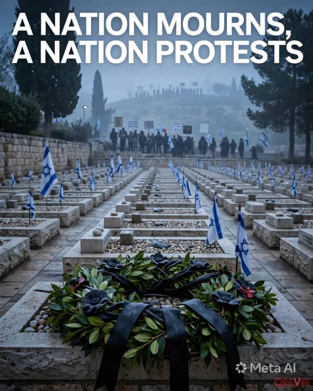 Nỗi đau giằng xé sau ba năm biến cố ngày 7 tháng 10: Israel cử hành lễ tưởng niệm quốc gia giữa làn sóng biểu tình đòi trách nhiệm lãnh đạo