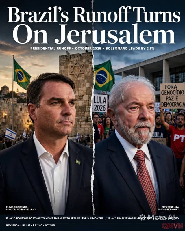 Brazil bước vào vòng hai đầy kịch tính: Flávio Bolsonaro, đồng minh của Netanyahu, bất ngờ vượt lên dẫn trước Tổng thống Lula