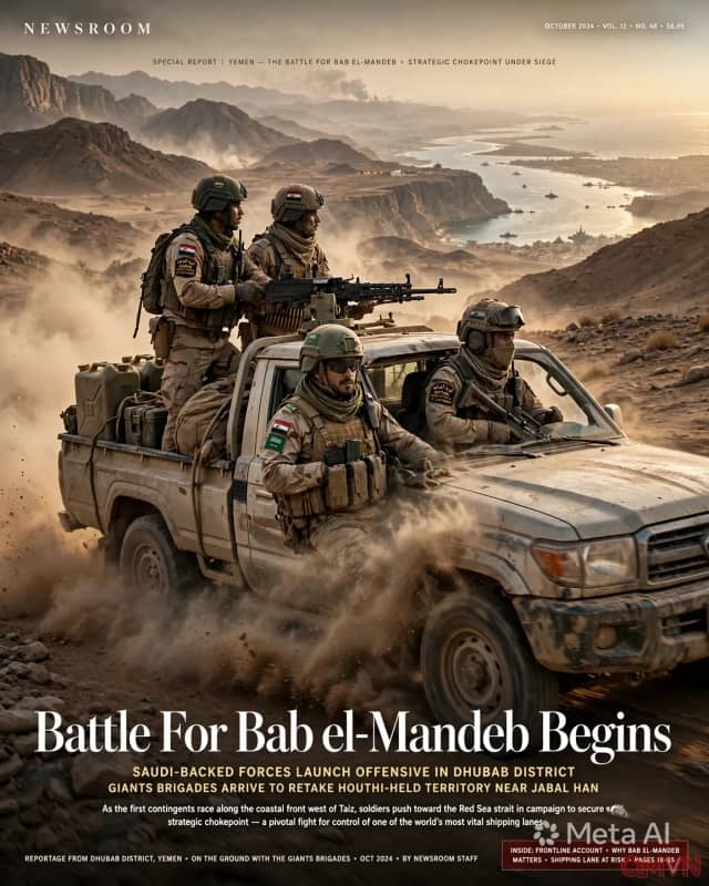 Quân chính phủ Yemen phản công Houthi gần eo biển Bab el-Mandeb: Cuộc chiến giành “Cửa ngõ nước mắt” của thương mại toàn cầu