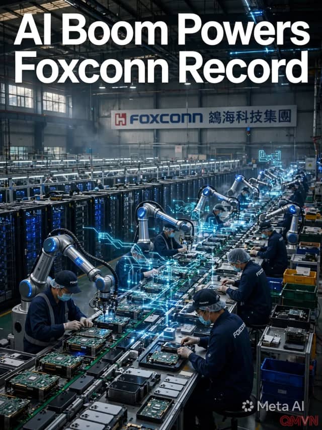 Doanh thu quý III của Foxconn tăng vọt 47% nhờ cơn sốt trí tuệ nhân tạo, vượt xa dự báo của thị trường