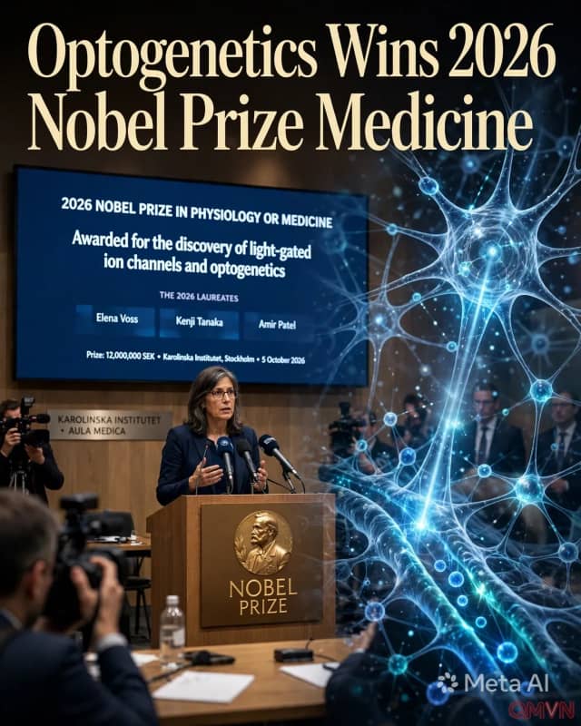 Giải Nobel Y học 2026 vinh danh ba nhà khoa học mở ra kỷ nguyên điều khiển tế bào thần kinh bằng ánh sáng