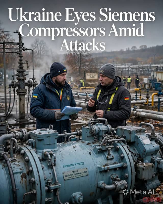 Naftogaz của Ukraine cân nhắc mua máy nén khí tua-bin của Siemens Energy để bảo vệ hệ thống khí đốt trước mùa đông khắc nghiệt