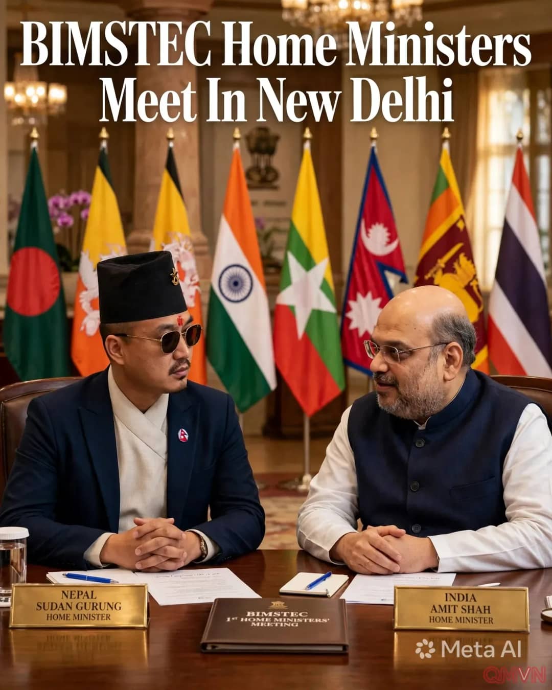 Bộ trưởng Nội vụ Nepal Sudan Gurung thăm Ấn Độ, dự hội nghị bộ trưởng nội vụ BIMSTEC lần đầu tiên trong lịch sử
