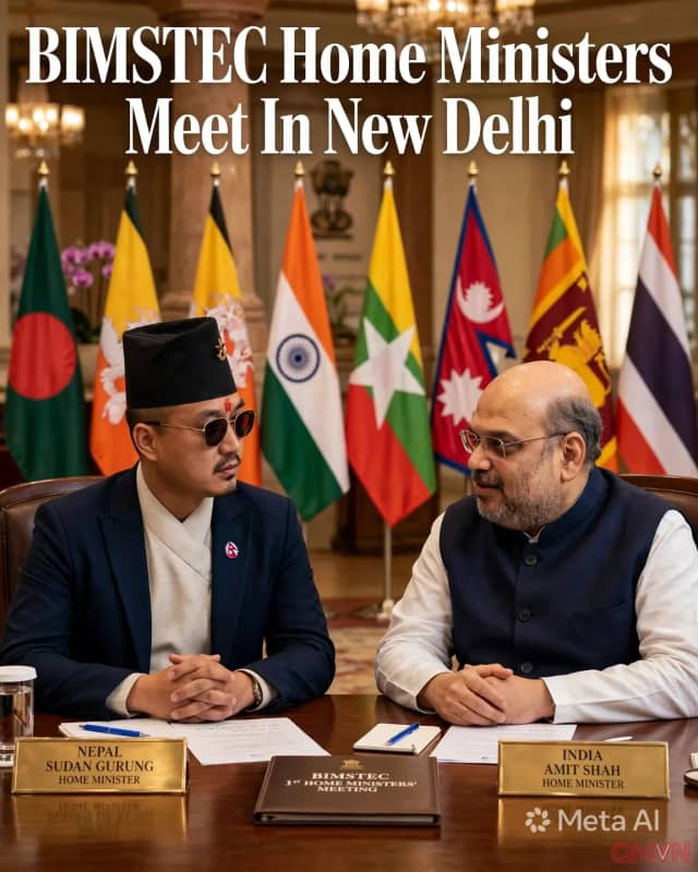 Bộ trưởng Nội vụ Nepal Sudan Gurung thăm Ấn Độ, dự hội nghị bộ trưởng nội vụ BIMSTEC lần đầu tiên trong lịch sử