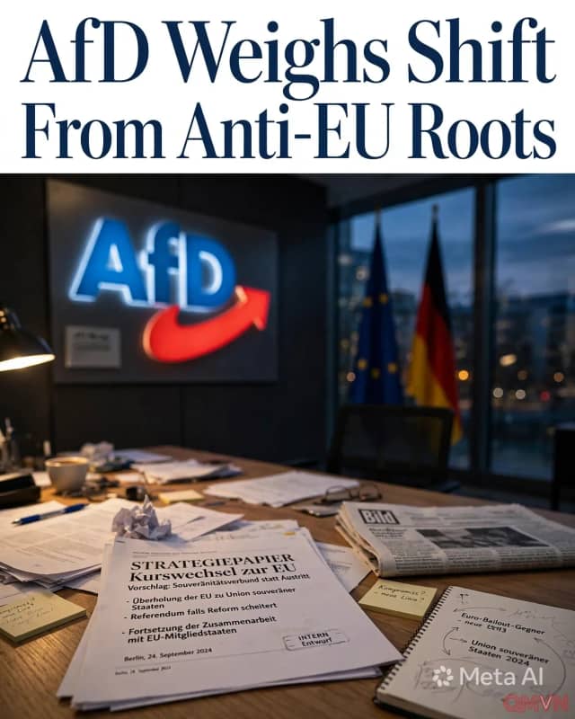 Đảng AfD của Đức cân nhắc từ bỏ lập trường rời EU và đồng euro, chuyển sang đòi cải tổ thành “liên minh các quốc gia có chủ quyền”