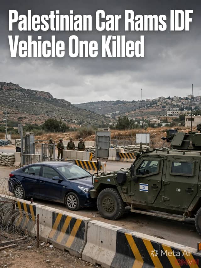 Xe chở người Palestine tông vào xe quân sự Israel tại Bờ Tây: Binh sĩ nổ súng khiến một người thiệt mạng và hai người bị thương