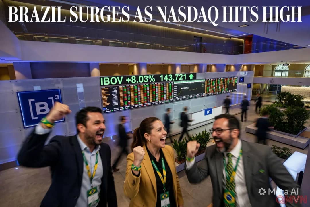Ngày giao dịch sôi động: Nasdaq lập đỉnh, tài sản Brazil bùng nổ và đồng USD lên ngôi giữa làn sóng bất ổn chính trị toàn cầu