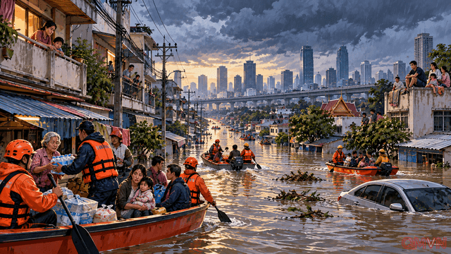 Bangkok chìm trong giận dữ sau trận lụt lịch sử, khi người dân mắc kẹt còn câu hỏi về năng lực chống ngập ngày càng lớn