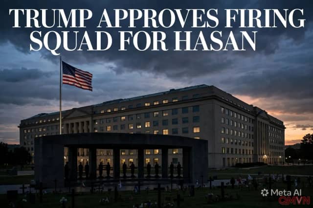 Ông Trump phê duyệt án tử hình bằng xử bắn đối với kẻ thảm sát Fort Hood Nidal Hasan, vụ thi hành án quân sự đầu tiên ở Mỹ kể từ năm 1961