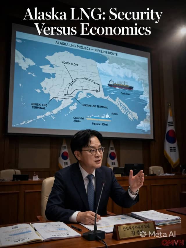 Dự án LNG Alaska thêm sức hút chiến lược với Hàn Quốc sau chiến tranh Trung Đông, nhưng Bộ trưởng Công nghiệp khẳng định hiệu quả kinh tế vẫn là then chốt