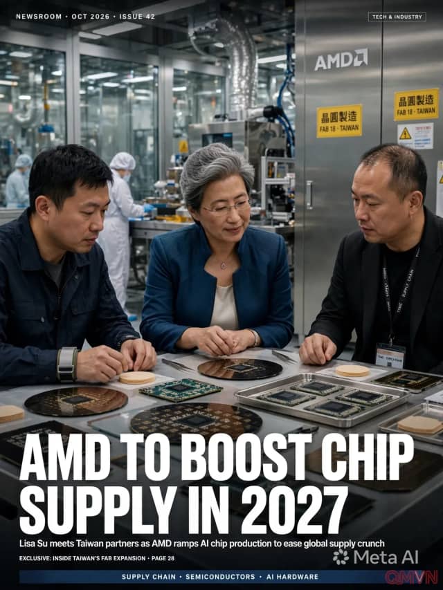 CEO Lisa Su: AMD sẽ tăng mạnh nguồn cung chip năm 2027, chạy đua đáp ứng cơn khát trí tuệ nhân tạo và thu hẹp khoảng cách với Nvidia