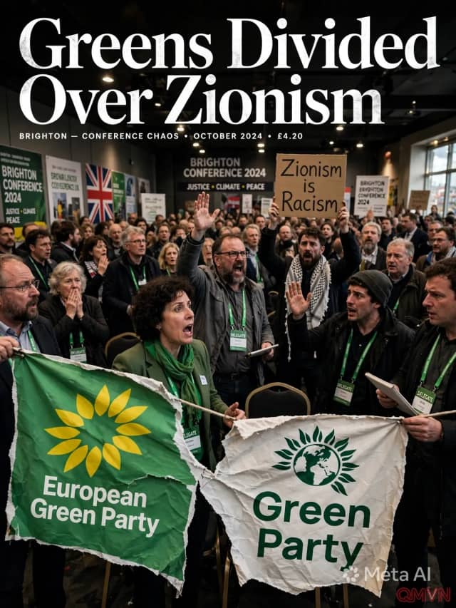 Đảng Xanh châu Âu dứt khoát tách mình khỏi Đảng Xanh Anh và xứ Wales sau nghị quyết gây tranh cãi coi chủ nghĩa Zion là phân biệt chủng tộc