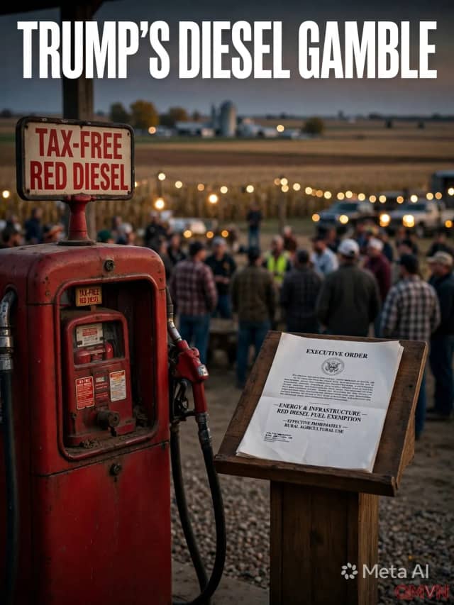 Ông Trump ký sắc lệnh miễn thuế dầu diesel nhuộm đỏ ngay tại mít tinh ở Nebraska, nỗ lực hạ giá nhiên liệu trước bầu cử giữa kỳ