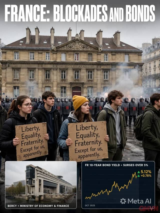 Pháp đối mặt làn sóng biểu tình học sinh toàn quốc giữa khủng hoảng trái phiếu, bà Le Pen tung kế hoạch cắt giảm chi tiêu