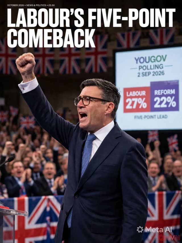 Công đảng Anh dẫn trước Reform UK 5 điểm, mức cao nhất từ đầu năm 2025, sau bài phát biểu đầu tiên của Thủ tướng Andy Burnham