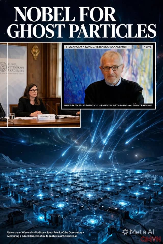 Nobel Vật lý 2026 vinh danh nhà khoa học Bỉ Francis Halzen, người dùng khối băng khổng lồ ở Nam Cực săn tìm “sứ giả ma” từ vũ trụ