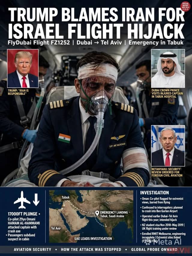 Ông Trump cho rằng Iran đứng sau vụ cơ phó tấn công cơ trưởng, âm mưu cướp chuyến bay FlyDubai tới Israel
